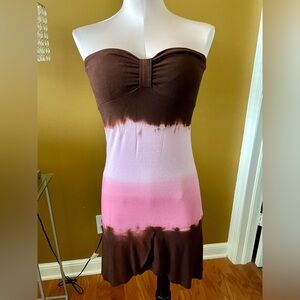 American Rag Strapless Tie Dye Dress Sz S